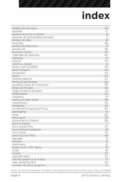 RPM Full services catalog, Page 4